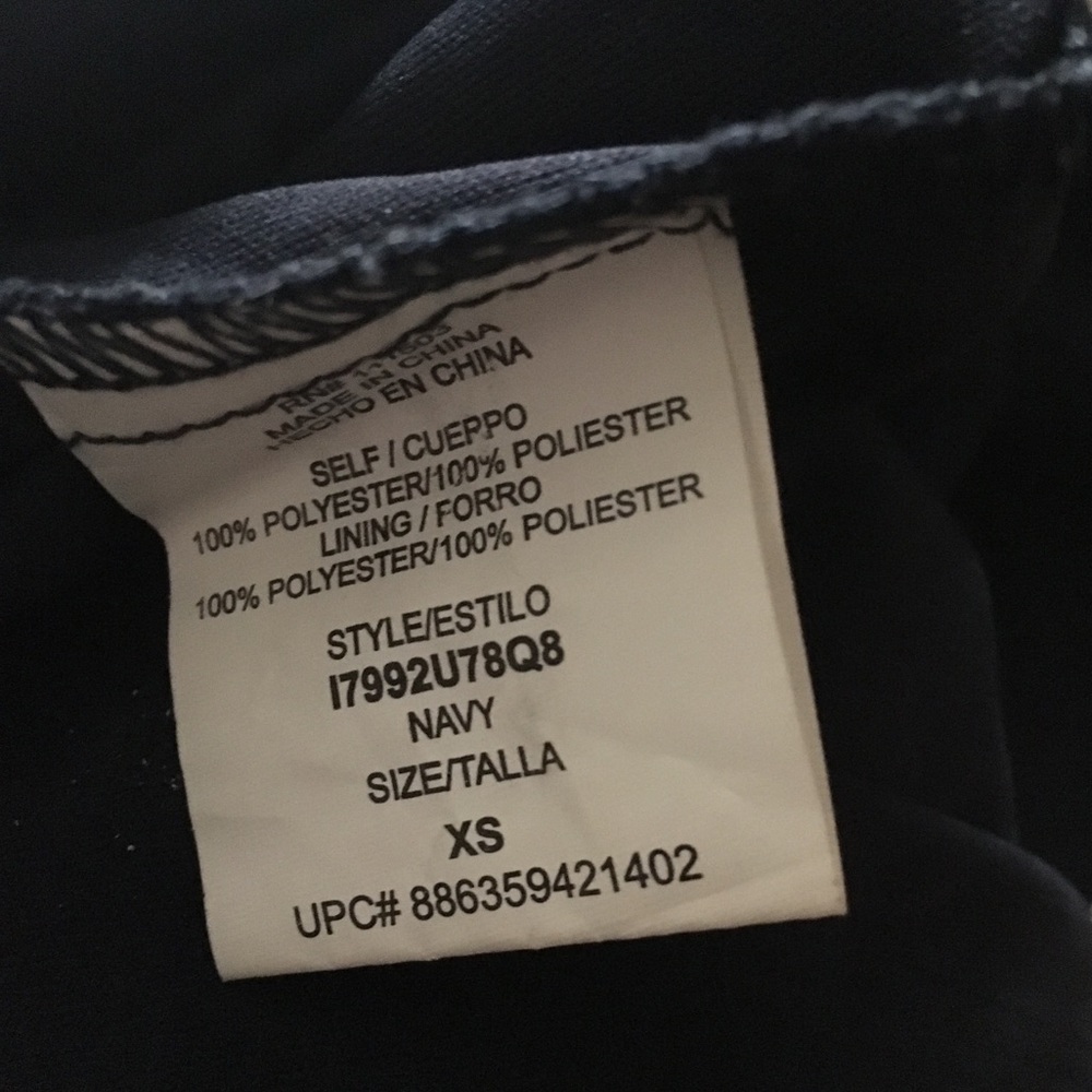 Lily Rose navy blue birds shift dress size  xsmall - Picture 8 of 8